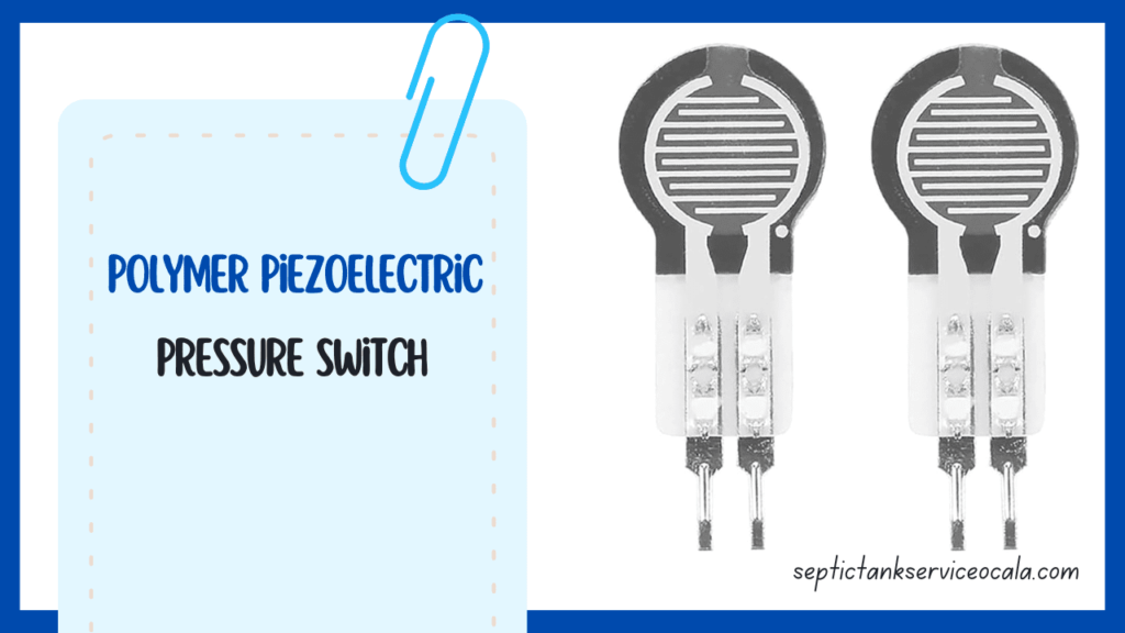 Polymer piezoelectric pressure switch