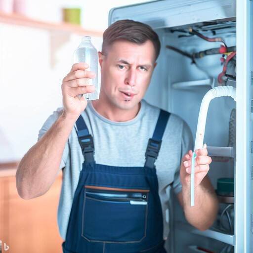 How to fix a refrigerator plastic water line leak